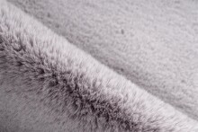 Teppich >Rabbit Double< in Grau / Blau, 100% Polyester - 180x60cm (LxB)