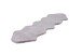 Teppich >Rabbit Double< in Grau / Blau, 100% Polyester - 180x60cm (LxB)