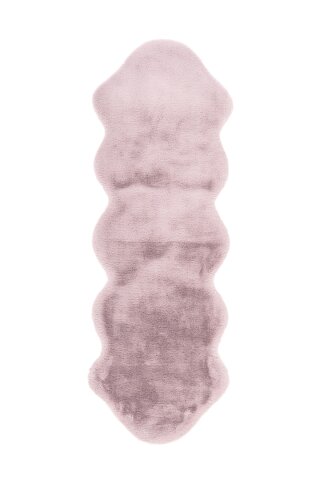 Teppich >Rabbit Double< in Rosa, 100% Polyester - 180x60cm (LxB)
