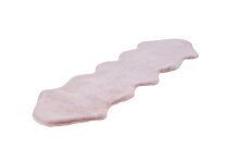Teppich >Rabbit Double< in Rosa, 100% Polyester - 180x60cm (LxB)