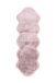Teppich >Rabbit Double< in Rosa, 100% Polyester - 180x60cm (LxB)