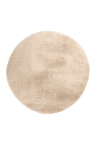 Teppich >Rabbit Light< in Elfenbein, 100% Polyester - 120x120cm (LxB)