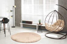 Teppich >Rabbit Light< in Elfenbein, 100% Polyester - 160x160cm (LxB)