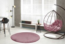 Teppich >Rabbit Light< in Rosa, 100% Polyester - 120x120cm (LxB)