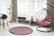 Teppich >Rabbit Light< in Rosa, 100% Polyester - 120x120cm (LxB)
