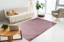 Teppich >Rabbit Light< in Rosa, 100% Polyester -...