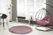Teppich >Rabbit Light< in Rosa, 100% Polyester - 160x160cm (LxB)