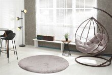 Teppich >Rabbit Light< in Silber, 100% Polyester - 160x160cm (LxB)