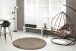 Teppich >Rabbit Light< in Taupe, 100% Polyester - 120x120cm (LxB)