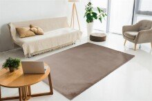 Teppich >Rabbit Light< in Taupe, 100% Polyester -...