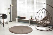 Teppich >Rabbit Light< in Taupe, 100% Polyester - 160x160cm (LxB)