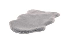 Teppich >Rabbit Light< in Silber, 100% Polyester - 90x60cm (LxB)