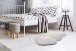 Teppich >Rabbit Light< in Silber, 100% Polyester - 90x60cm (LxB)