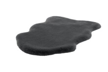 Teppich >Rabbit Sheepskin< in Anthrazit, 100% Polyester - 90x60cm (LxB)
