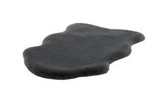 Teppich >Rabbit Sheepskin< in Anthrazit, 100% Polyester - 90x60cm (LxB)