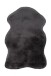Teppich >Rabbit Sheepskin< in Anthrazit, 100% Polyester - 90x60cm (LxB)