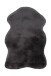 Teppich >Rabbit Sheepskin< in Anthrazit, 100% Polyester - 90x60cm (LxB)