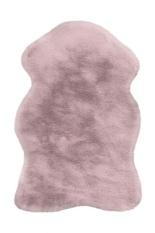 Teppich >Rabbit Sheepskin< in Rosa, 100% Polyester - 90x60cm (LxB)