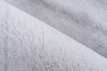 Teppich >Raika< in Grau / Weiß, 100% Polyester - 150x80cm (LxB)
