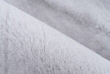 Teppich >Raika< in Grau / Weiß, 100% Polyester - 150x80cm (LxB)