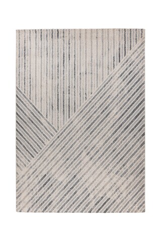 Teppich >Rhombus< in Beige / Grau, 100% Polypropylen - 230x160cm (LxB)