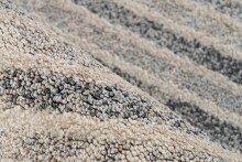 Teppich >Rhombus< in Beige / Grau, 100% Polypropylen - 150x80cm (LxB)