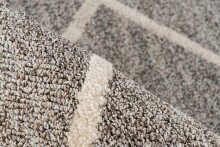 Teppich >Rhombus< in Braun / Beige, 100% Polypropylen - 150x80cm (LxB)