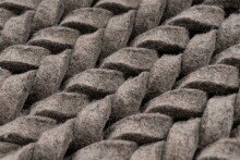 Teppich >Robbie< in Grau, 100% Wolle - 230x160cm (LxB)