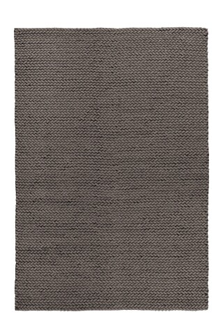 Teppich >Robbie< in Grau, 100% Wolle - 290x200cm (LxB)