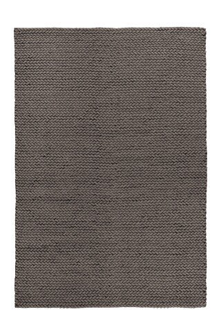 Teppich >Robbie< in Grau, 100% Wolle - 290x200cm (LxB)