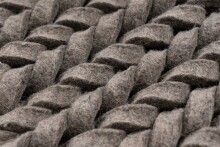 Teppich >Robbie< in Grau, 100% Wolle - 150x80cm (LxB)
