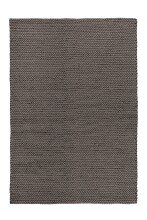 Teppich >Robbie< in Grau, 100% Wolle - 150x80cm (LxB)