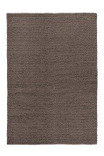 Teppich >Robbie< in Taupe, 100% Wolle - 170x120cm (LxB)