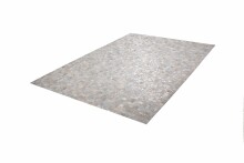 Teppich >Rocket< in Grau / Silber, 100% Leder - 290x200cm (LxB)