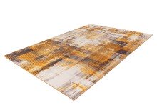 Teppich >Saphira< in Gelb, 100% Polyester - 150x80cm (LxB)