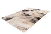 Teppich >Saphira< in Grau / Beige, 100% Polyester - 170x120cm (LxB)