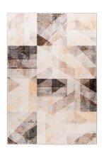 Teppich >Saphira< in Grau / Beige, 100% Polyester -...