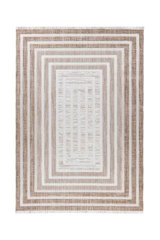 Teppich >Sarai< in Braun / Beige, 100% Polyester - 170x120cm (LxB)