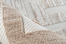 Teppich >Sarai< in Braun / Beige, 100% Polyester - 170x120cm (LxB)