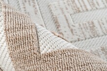 Teppich >Sarai< in Braun / Beige, 100% Polyester - 150x80cm (LxB)