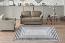 Teppich >Sarai< in Grau, 100% Polyester - 170x120cm (LxB)