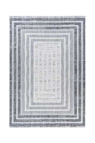 Teppich >Sarai< in Grau, 100% Polyester - 150x80cm (LxB)