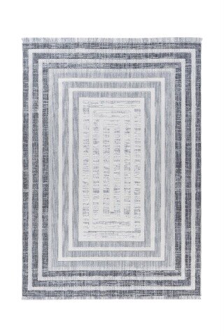 Teppich >Sarai< in Grau, 100% Polyester - 150x80cm (LxB)