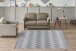 Teppich >Sarai< in Grau / Weiß, 100% Polyester - 150x80cm (LxB)