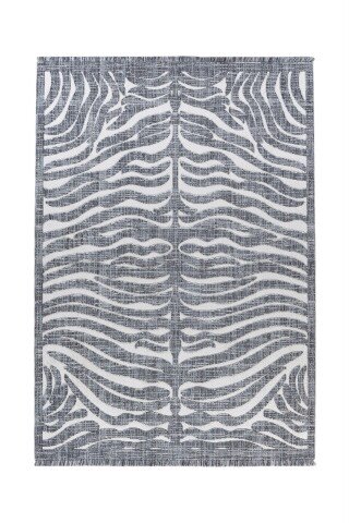 Teppich >Sarai< in Grau, 100% Polyester - 170x120cm (LxB)