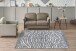 Teppich >Sarai< in Grau, 100% Polyester - 170x120cm (LxB)