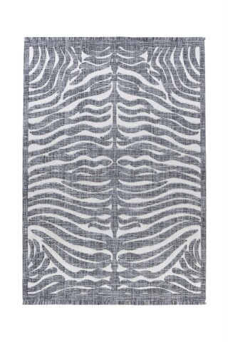 Teppich >Sarai< in Grau, 100% Polyester - 150x80cm (LxB)
