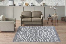 Teppich >Sarai< in Grau, 100% Polyester - 150x80cm (LxB)
