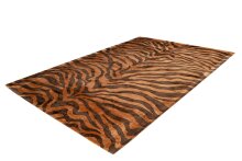Teppich >Sinai< in Braun / Dunkelbraun, 100% Viskose - 170x120cm (LxB)