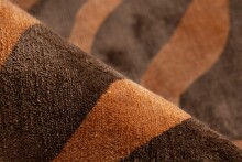 Teppich >Sinai< in Braun / Dunkelbraun, 100% Viskose - 230x160cm (LxB)